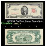 1953C $2 Red Seal United States Note Grades Select