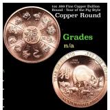 1oz .999 Fine Copper Bullion Round - Year of the P