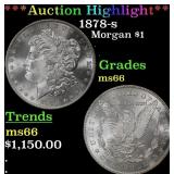 ***Major Highlight*** 1878-s Morgan Dollar $1 ms66