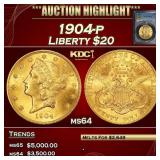 *Highlight* PCGS 1904-p Gold Liberty Double Eagle