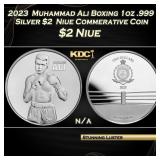 2023  Muhammad Ali Boxing 1oz .999 Silver $2  Niue
