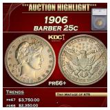 *Highlight* 1906 Proof Barber Quarter 25c pr66+ SE