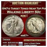 *Highlight* 1947-d Walking Liberty Half Dollar Tar