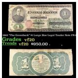 1862 "The Greenback" $1 Large Size Legal Tender No