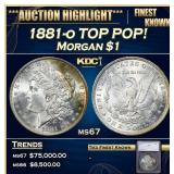 *Highlight* 1881-o Morgan Dollar TOP POP! $1 ms67