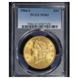 *Highlight* PCGS 1904-s Gold Liberty Double Eagle