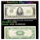 *Highlight* 1934 President McKinley $500 Green Sea