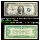 1934 "Funnyback" $1 Blue Seal Silver Certificate G