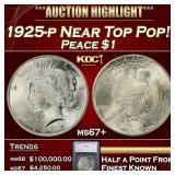 *Highlight* 1925-p Peace Dollar Near Top Pop! $1 m