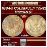 *Highlight* 1884-o Morgan Dollar Colorfully Toned