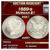 *Highlight* 1889-s Morgan Dollar $1 ms65+ SEGS (fc