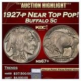 *Highlight* 1927-p Buffalo Nickel Near Top Pop! 5c