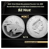 2021 Star Wars Millennium Falcon 1oz .999 Silver N