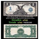 1899 "Black Eagle" $1 large size Blue Seal Silver