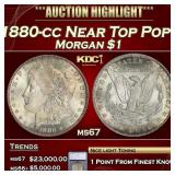 *Highlight* 1880-cc Morgan Dollar Near Top Pop! $1
