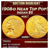 *Highlight* 1908-d Gold Indian Half Eagle Near Top