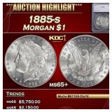 *Highlight* 1885-s Morgan Dollar $1 ms65+ SEGS (fc