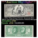 *Highlight* 1896 "Educational Series" $2 Large Siz