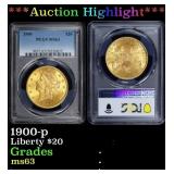 *Highlight* PCGS 1900-p Gold Liberty Double Eagle