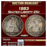 *Highlight* 1883 Proof Seated Liberty Quarter 25c