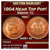 *Highlight* 1904 Indian Cent Near Top Pop! 1c ms66