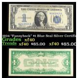 1934 "Funnyback" $1 Blue Seal Silver Certificate G