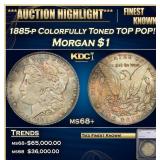*Highlight* 1885-p Morgan Dollar Colorfully Toned