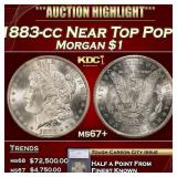 *Highlight* 1883-cc Morgan Dollar Near Top Pop! $1