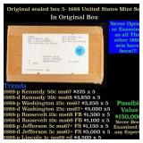 Original Sealed Box of 5x 1988 Mint Sets