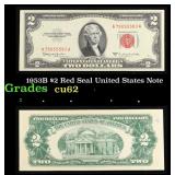 1953B $2 Red Seal United States Note Grades Select