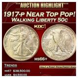 *Highlight* 1917-p Walking Liberty Half Dollar Nea