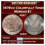 *Highlight* 1878-cc Morgan Dollar Colorfully Toned