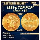 *Highlight* 1881-s Gold Liberty Half Eagle TOP POP