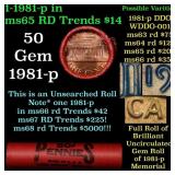 BU Shotgun Lincoln 1c roll, 1981-p 50 pcs Steel St