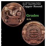 1oz .999 Fine Copper Bullion Round -  Eagle $1 Not