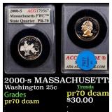 2000-s MASSACHUSETTS Proof Washington Quarter 25c