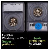 1968-s Proof Washington Quarter 25c SEGS