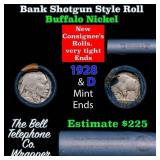 Buffalo Nickel Shotgun Roll in Old Bank Style 