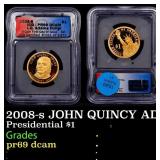 2008-s JOHN QUINCY ADAMS Proof Presidential Dollar