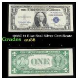 1935C $1 Blue Seal Silver Certificate Grades Choic