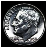 1958 Proof Roosevelt Dime 10c Grades GEM++ Proof