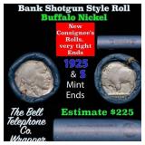 Buffalo Nickel Shotgun Roll in Old Bank Style 