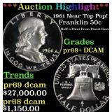***Major Highlight*** 1961 Proof Franklin Half Dol