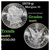 1879-p Morgan Dollar $1 Grades GEM Unc
