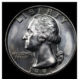 ***Auction Highlight*** 1991-d Washington Quarter