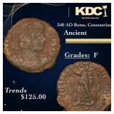 340 AD Rome, Constantius II Ancient Grades F