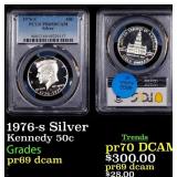 PCGS 1976-s Silver Proof Kennedy Half Dollar 50c P
