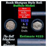 Buffalo Nickel Shotgun Roll in Old Bank Style 