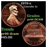 1976-s Proof Lincoln Cent 1c Grades GEM++ Proof De