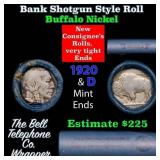 Buffalo Nickel Shotgun Roll in Old Bank Style 